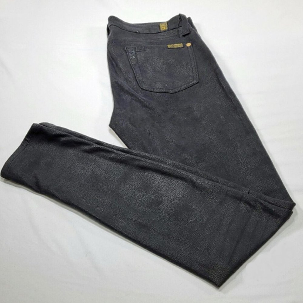 7 For All Mankind Stretch Casual Denim Dark Wash Jeans Womens Size 26 Black